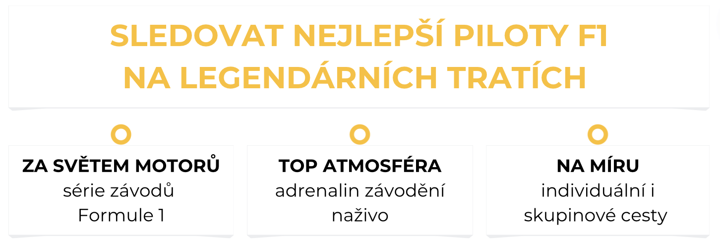 Formule 1 | Sportovní zážitky | Závodní atmosféra | Exkluzivní nabídky | F1 | balíčky na míru | rezervace online